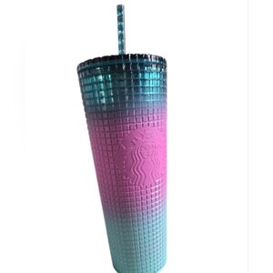 Starbucks 2024 Ombré Grid Tumbler Valentine’s Day Cold Cup Limited Edition 24oz